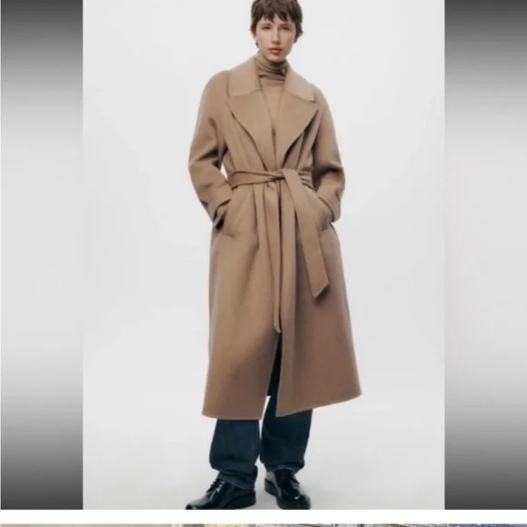 ZARA DOUBLE FACED WOOL BLEND COAT ZW COLLECTION NWT